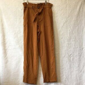 Madewell Gold Dunaway Paperbag Pants